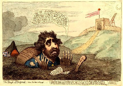 The slough of despond;-vide-the patriots progress. (BM J,3.43)