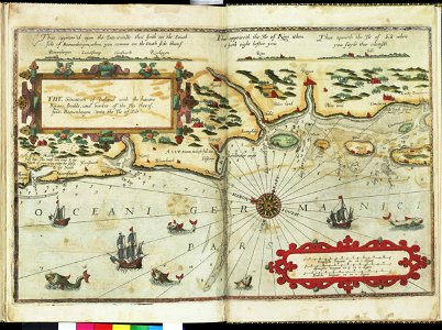 The situation of Jutland with the havens, rivers, shoalds, and bankes of the iles therof, from Boevenbergen unto the Ile of Silt RMG F8029