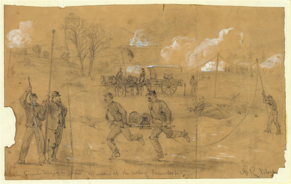 The signal telegraph train as used at the battle of Fredericksburg LCCN2004660363