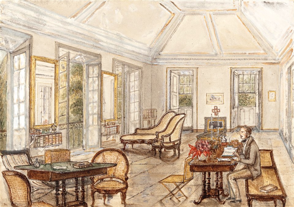 The Spot drawing room. 30th June 1854, da Coleção Brasiliana Iconográfica