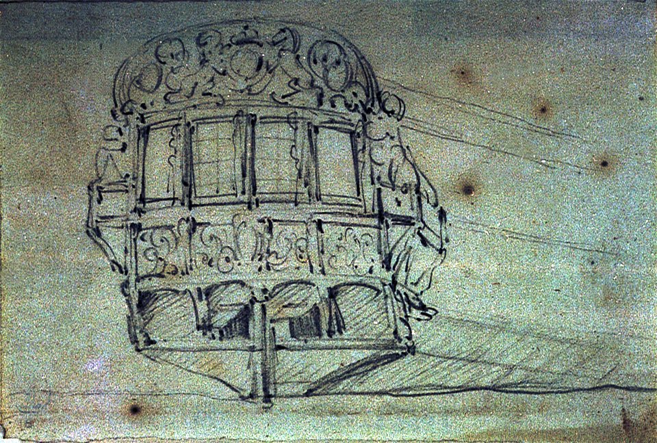 The stern of a small English ship RMG PV5270