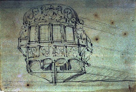 The stern of a small English ship RMG PV5270