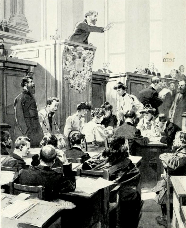 The State Dooma. A member speaking from the tribune, c. 1913