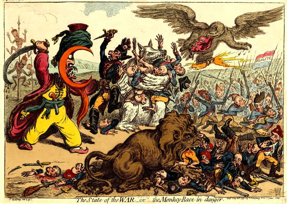 The State of War-or-the Monkey-race in danger. (BM 1851,0901.919)