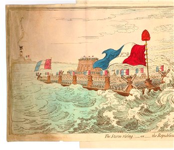 The Storm rising;-or-The Republican Flotilla in danger. (BM 1851,0901.889 1)