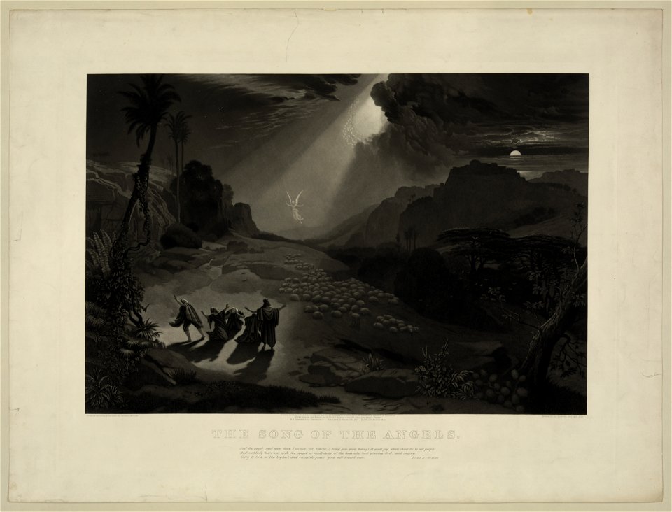 The song of the angels - from an original painting by Thomas Moran ; engraved by Samuel Sartain, Phila. LCCN2006677466