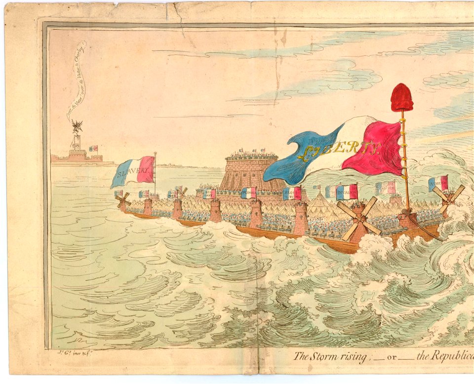 The Storm rising;-or-The Republican Flotilla in danger. (BM 1981,U.319)