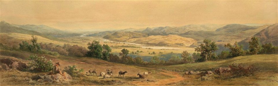 The Stryama river valley near Karlovo by Felix Kanitz