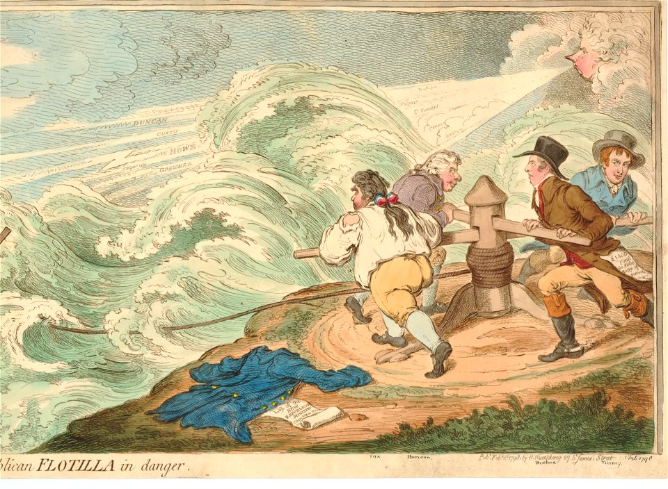 The Storm rising;-or-The Republican Flotilla in danger. (BM 1868,0808.6694 2)