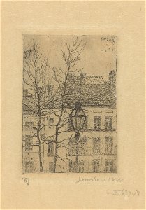 The Street-Lamp, print by James Ensor, 1888, Prints Department, Royal Library of Belgium, S. II 63748