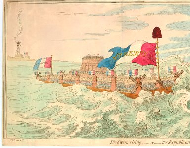 The Storm rising;-or-The Republican Flotilla in danger. (BM 1868,0808.6694 1)