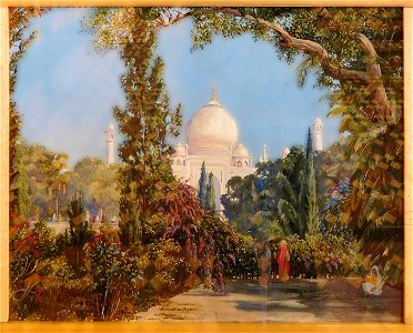 The Taj Mahal at Agra, North West India by Marianne North