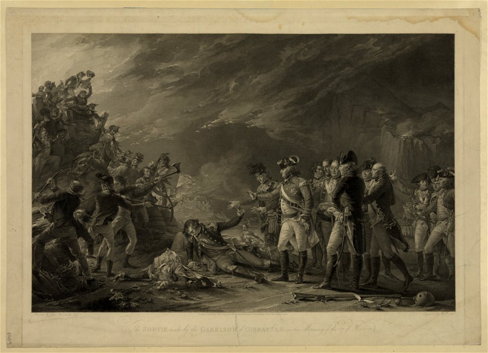 The sortie mad by the garrison in the morning of the 27 of Nov. 1781 LCCN2003674414