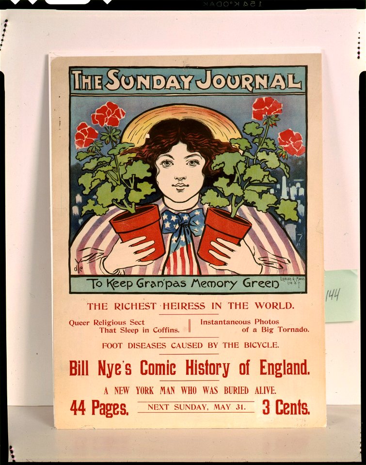 The Sunday Journal-To keep gran'pas memory green-The richest heiress in the world LCCN93504532