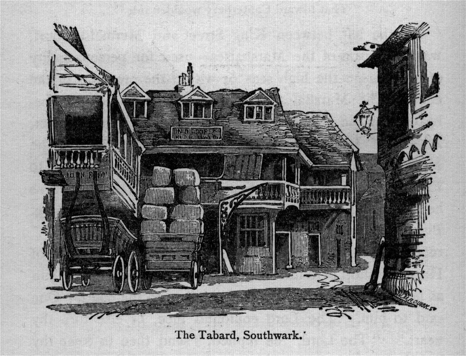 The Tabard, Southwark - Walks in London, Augustus Hare, 1878