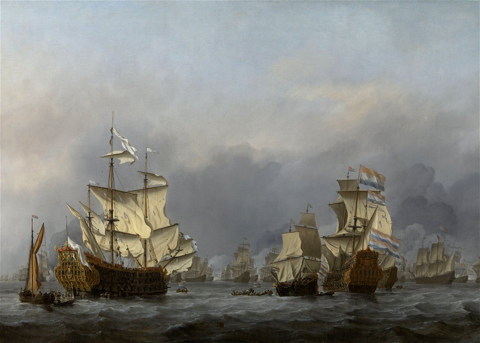 The Surrender of the Royal Prince by Willem van de Velde (II) Rijksmuseum Amsterdam SK-C-1743