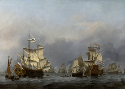 The Surrender of the Royal Prince by Willem van de Velde (II) Rijksmuseum Amsterdam SK-C-1743
