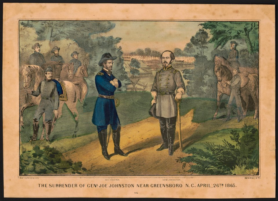 The surrender of Genl. Joe Johnston near Greensboro N.C., April 26th 1865 LCCN90714979