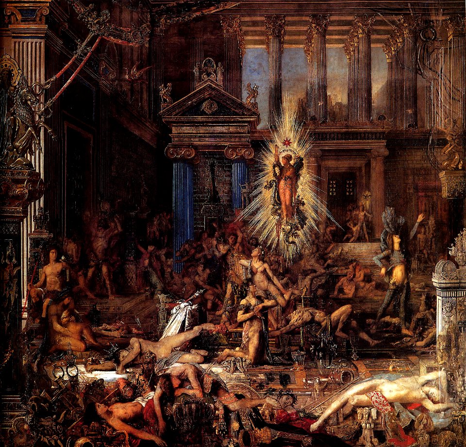 The Suitors by Gustave Moreau (1852-1853)