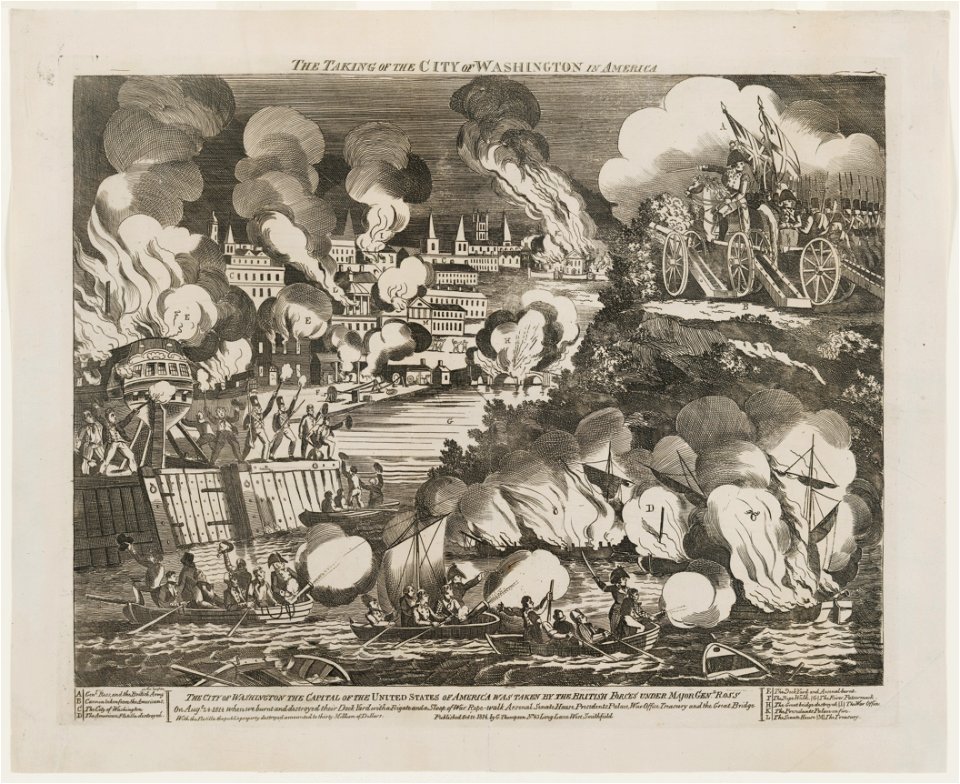 The taking of the city of Washington in America LCCN96510111