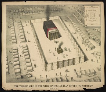 The tabernacle in the wilderness, and plan of the encampment. Exod. XI. 2 - lith'y. of A. Kollner Phila ; H. Camp's lith'c. press. LCCN2013650019