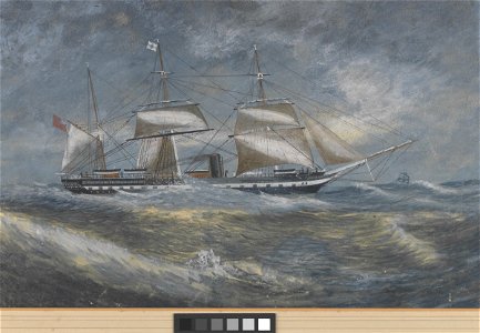 The steam vessel Somersetshire 1867 RMG PY0341