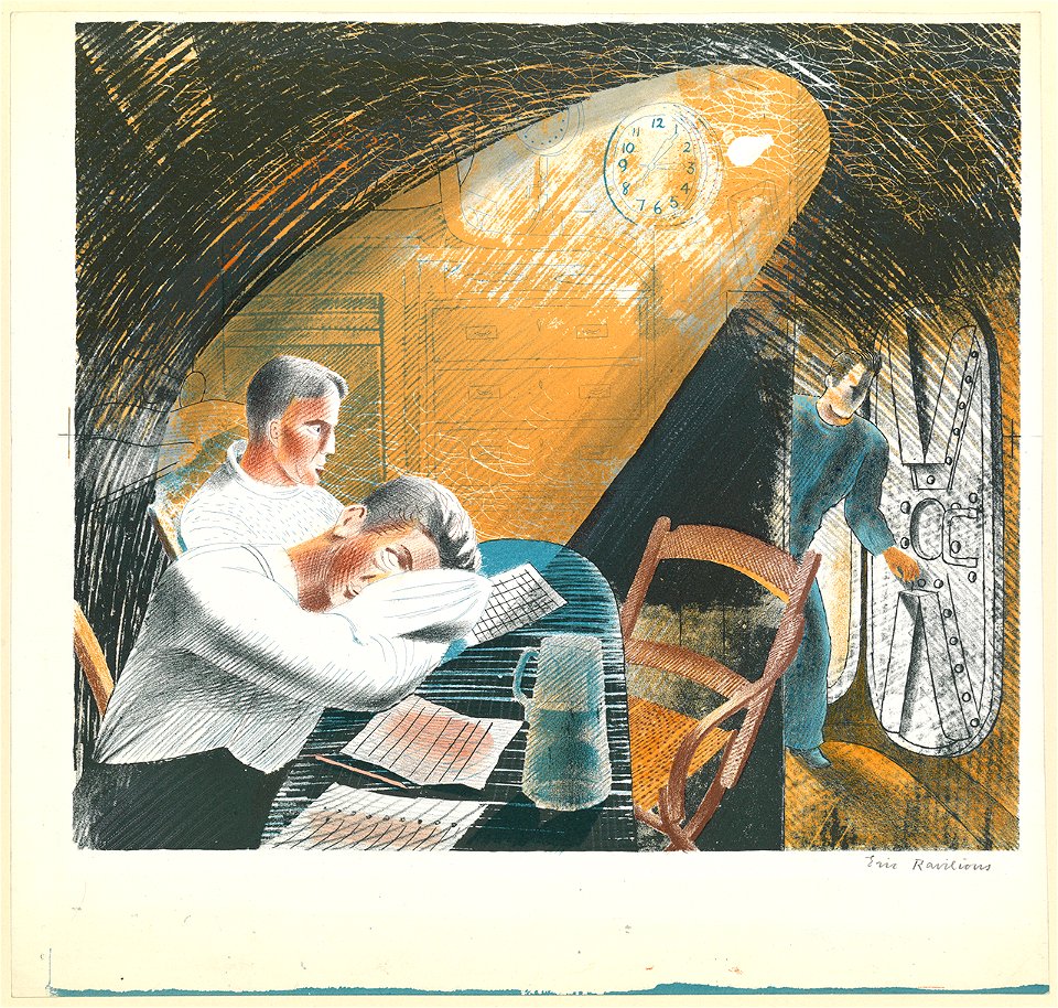 The Submarine Series. The Ward Room 1 - Lithograph PU8081