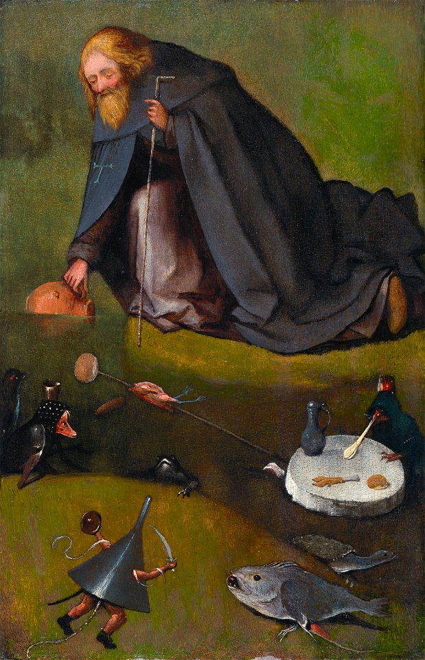 The temptation of Saint Anthony, by Jheronimus Bosch (Kansas)