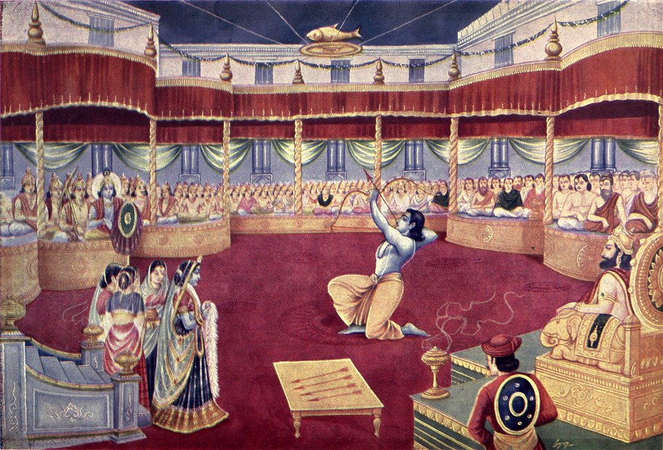 The Swayamvara of Panchala's princess, Draupadi