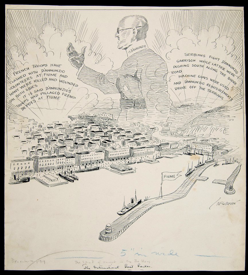 The spirit of unrest in the Balkans; or The international boat rocker, December 12, 1919 (NBY 5672)