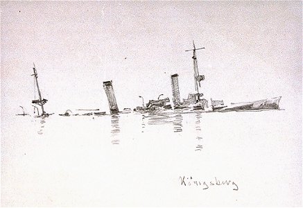 The sunken wreck of the 'Königsberg' RMG PV3928