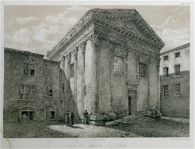 The Temple of Augustus at Vienne, converted into a church under the title of Notre-Dame-de-Vie - Texier Charles - 1864