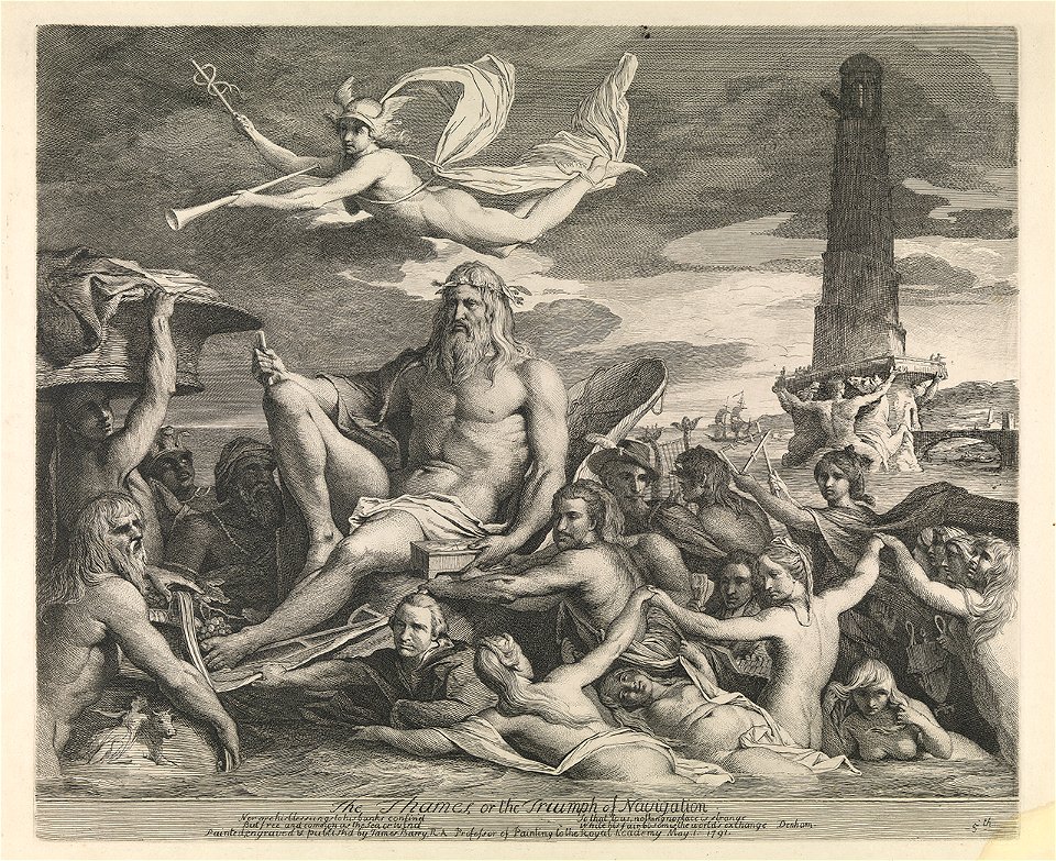 The Thames or the Triumph of Navigation (caricature) RMG PY7365-001