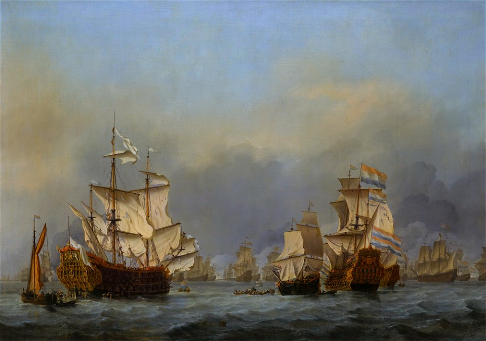 The surrender of the Royal Prince during the Four Days' Battle, by Willem van de Velde the Younger