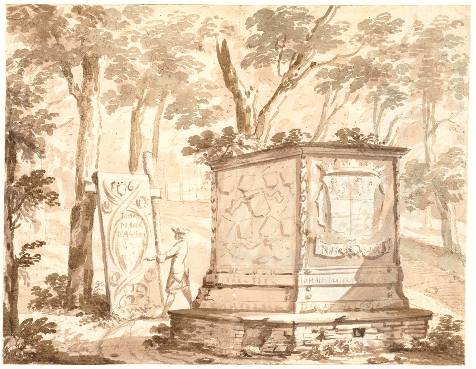 The Tomb of John Maurice of Nassau-Siegen in Cleves by Arnoud van Halen Rijksmuseum Amsterdam RP-T-1953-252(R)