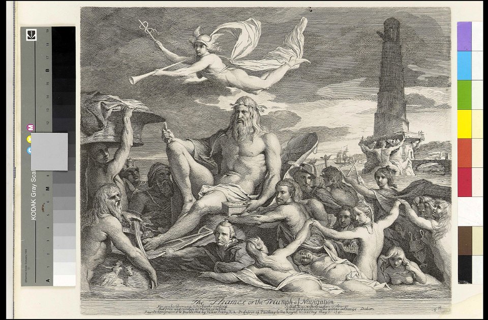 The Thames or the Triumph of Navigation (caricature) RMG PY7365