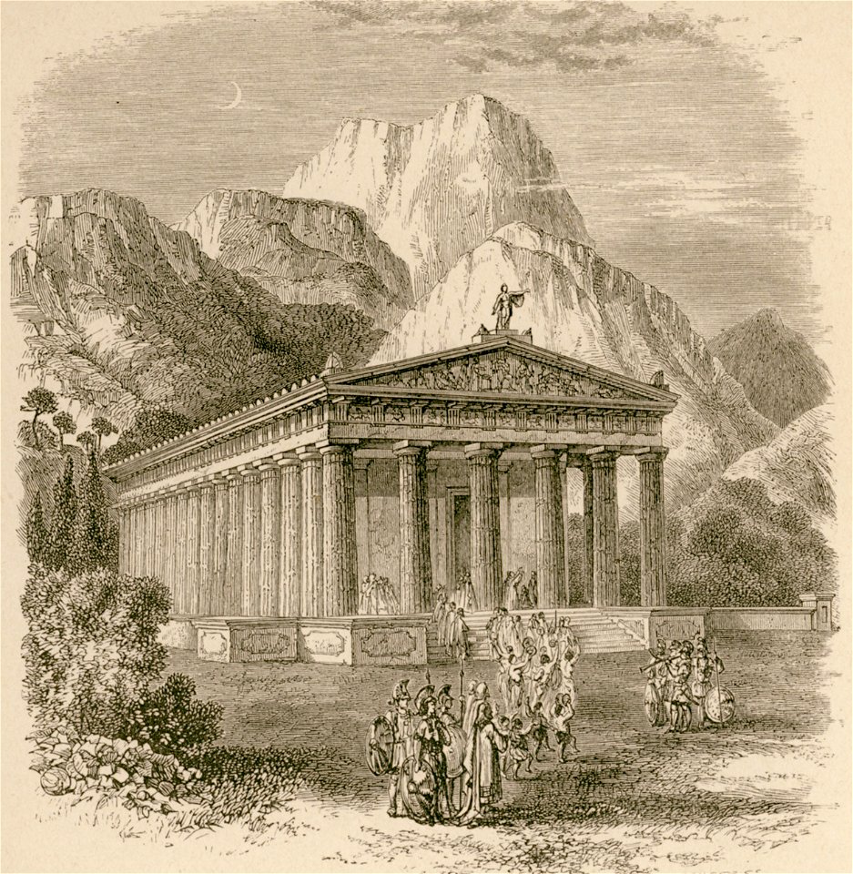 The Temple of Apollo at Bassae restored, from a Design by F Taylor - Wordsworth Christopher - 1882
