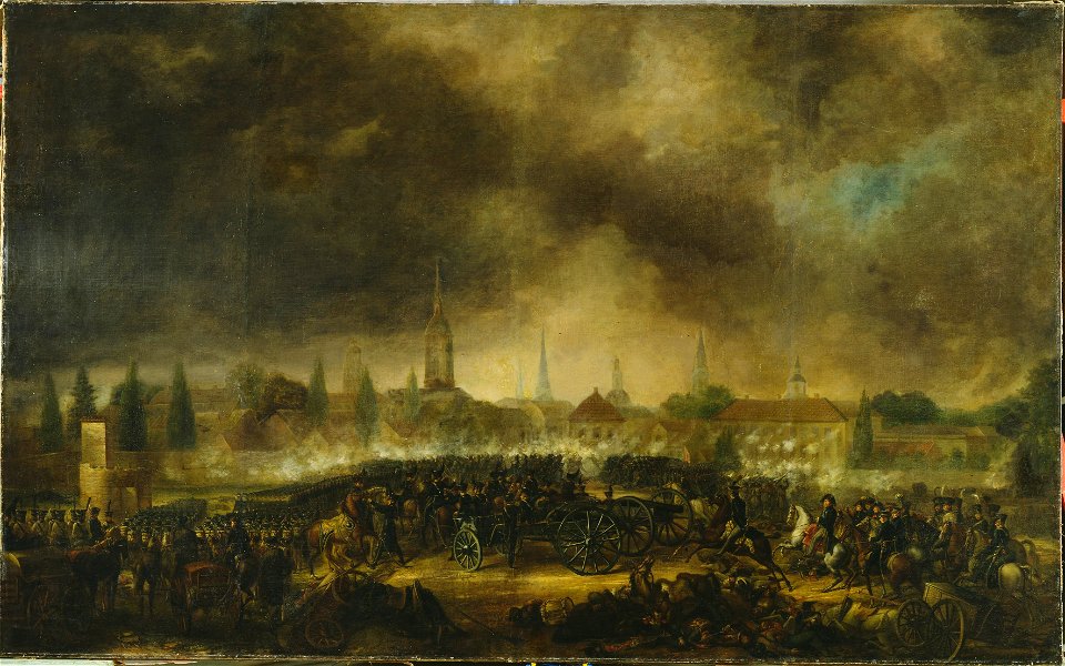 The Storming of Leipzig (Per Krafft d.y.) - Nationalmuseum - 21717