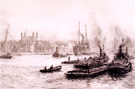 The Tower from Hays Wharf RMG PW2169