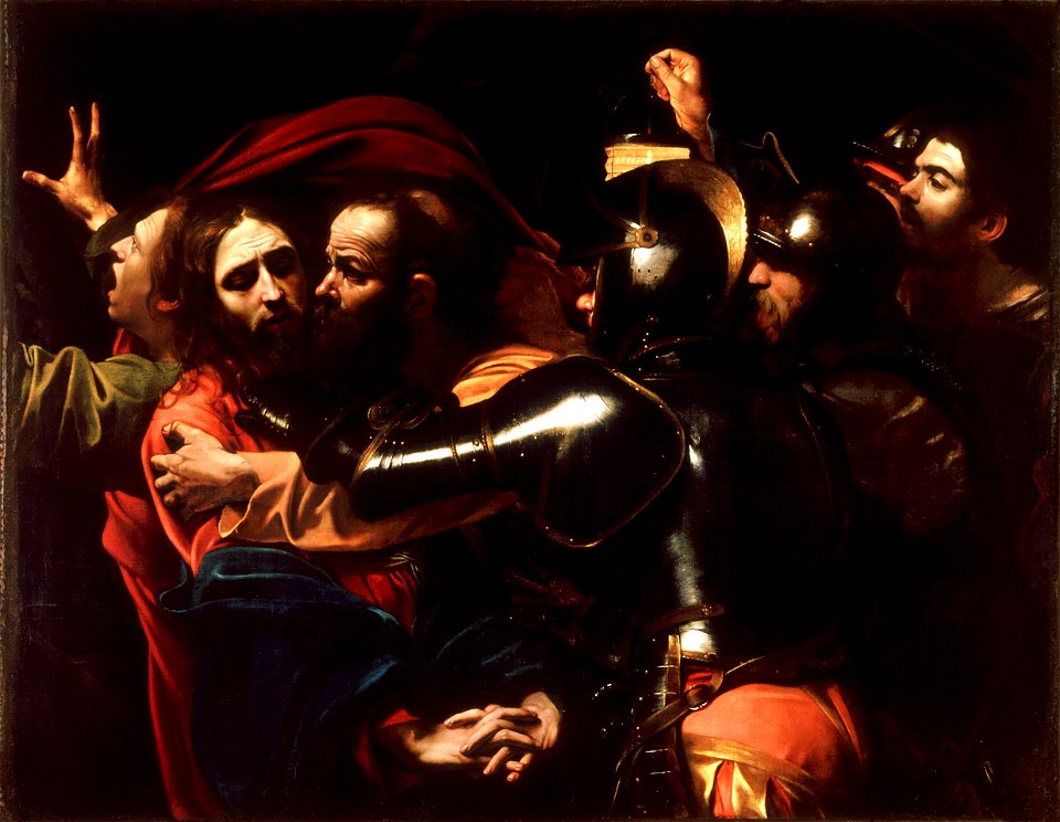 The Taking of Christ-Caravaggio (c.1602)