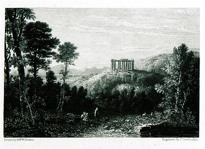 The Temple of Temple of Aphaia, Aegina - Williams Hugh William - 1829
