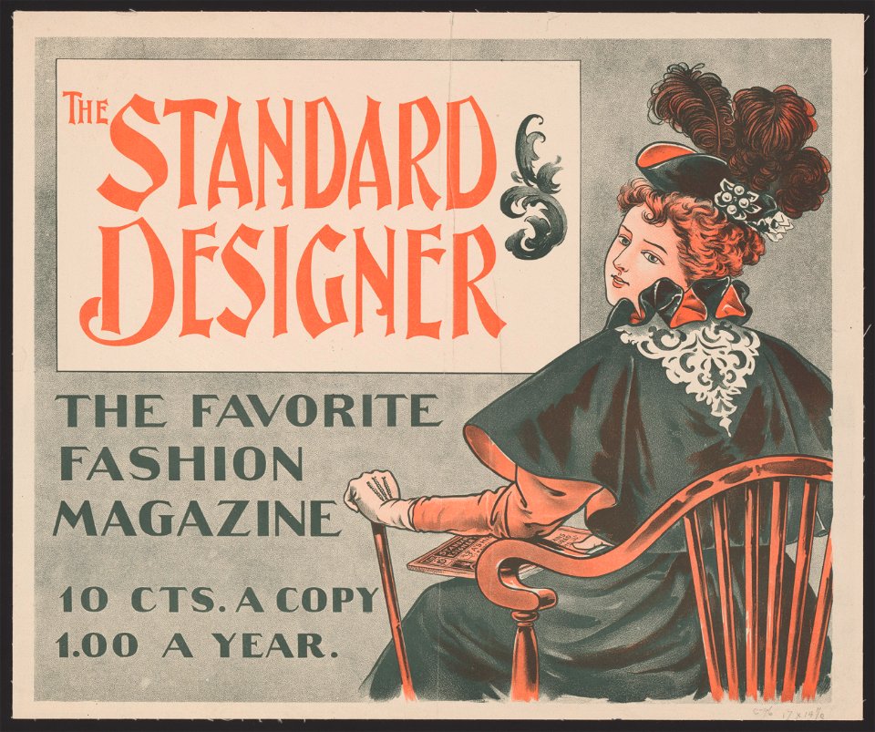 The Standard Designer, the favorite fashion magazine, 10 cts. a copy, 1.00 a year. LCCN2014646773