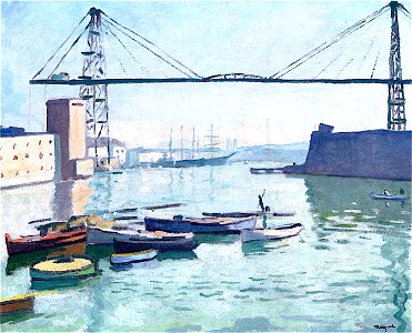 The Transporter Bridge in Marseille Albert Marquet (1918)