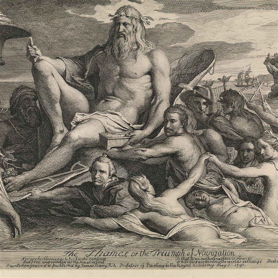 The Thames or the Triumph of Navigation (caricature) RMG PY7365-002