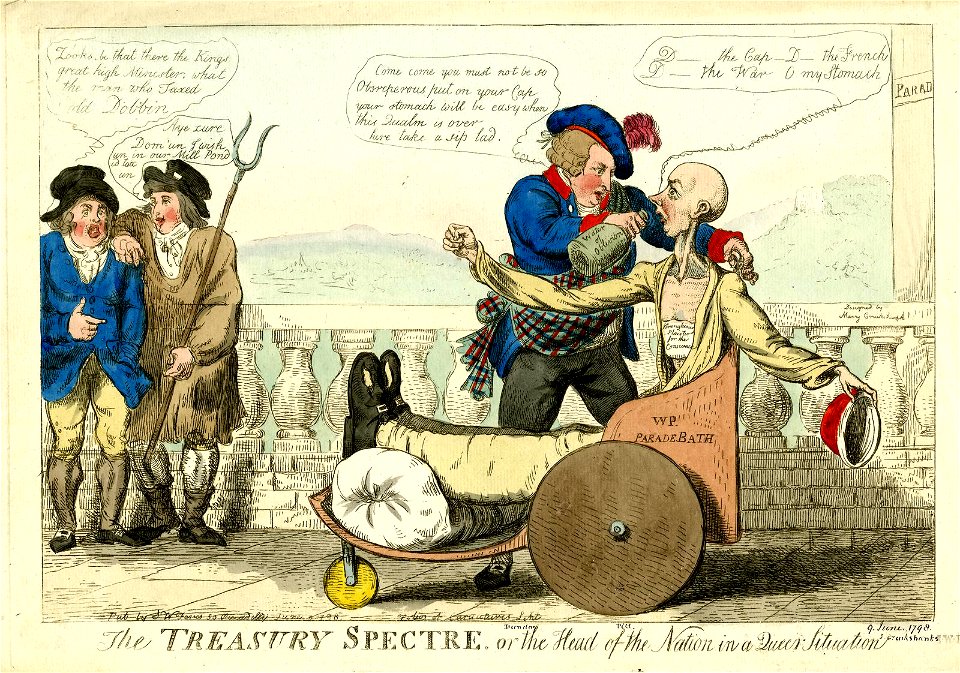 The Treasury spectre. Or the head of the nation in a queer situation (BM 1868,0808.6748)