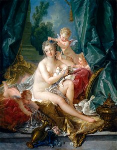 The Toilet of Venus, by François Boucher. Free illustration for personal and commercial use.