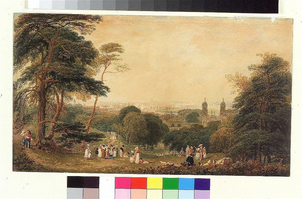 The Thames from Greenwich Park RMG PW5995