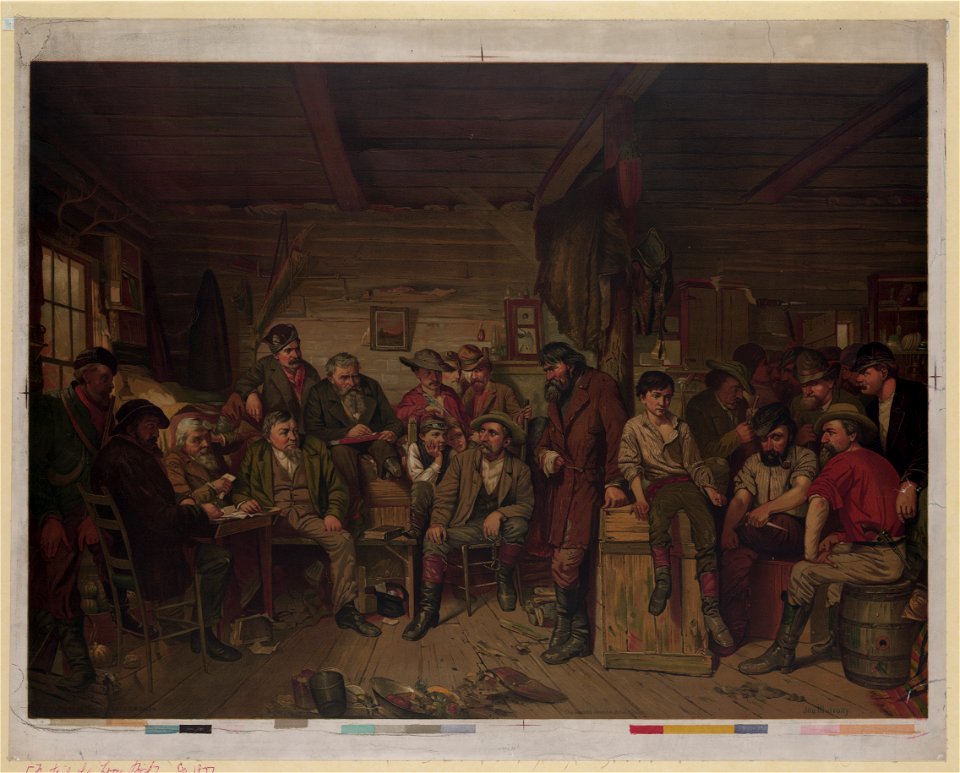 The trial of a horse thief - Jno. Mulvany ; Clay, Cosack & Co. chromo lith., Buffalo and Chicago LCCN93503640
