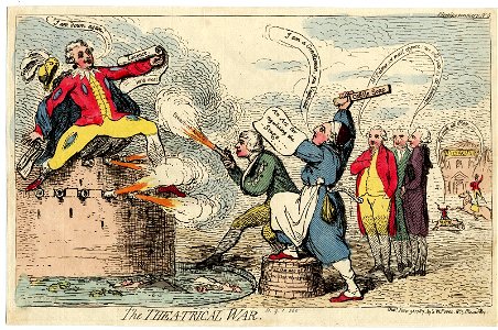 The theatrical war. (BM 1851,0901.365)