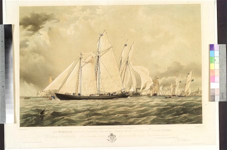 The Sverige 280 Tons, Winning the Royal Thames Yacht Club Match on June 1st 1853 RMG PY8719